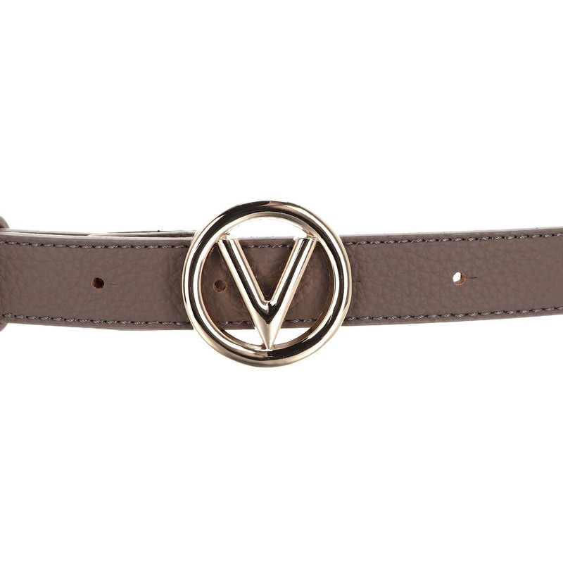 VALENTINO Round Belt W120 Taupe/Oro - Can be Shortened, Taupe