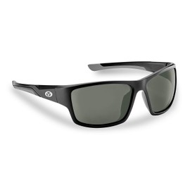 Fling Fisherman 7712BS Sand Bank Polarized Sunglasses, Matte Black Frame, Smoke Lens