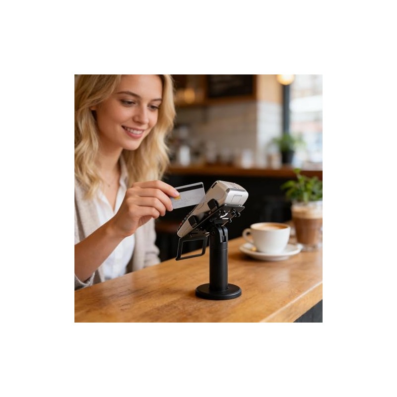 Genérico Soporte para POS - Base Giratoria 360 Grados Ergonómica,Soporte