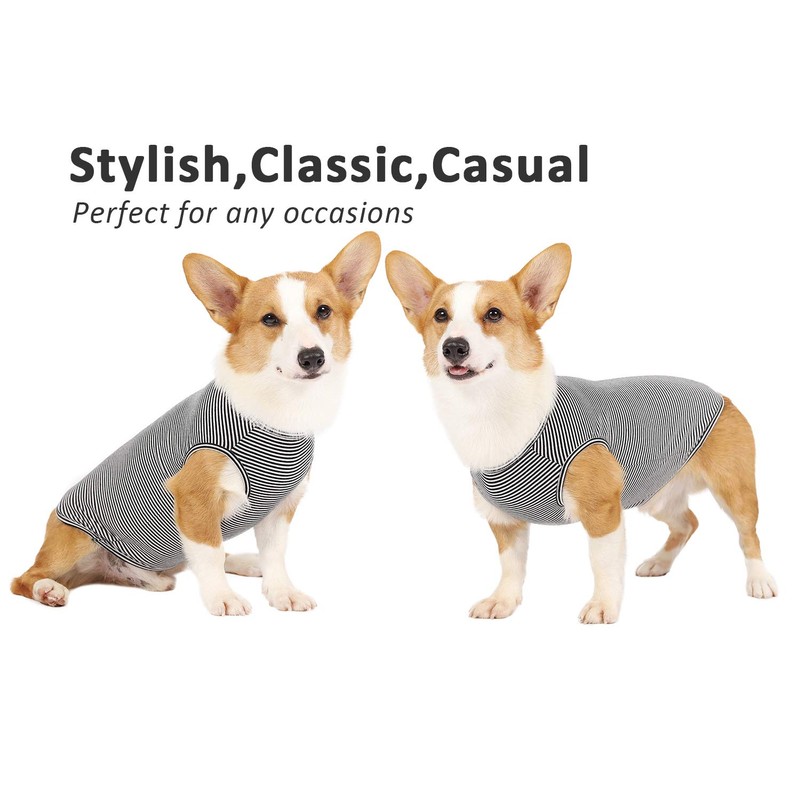 WEONE Camisetas de verano para perros, chaleco de algodón a