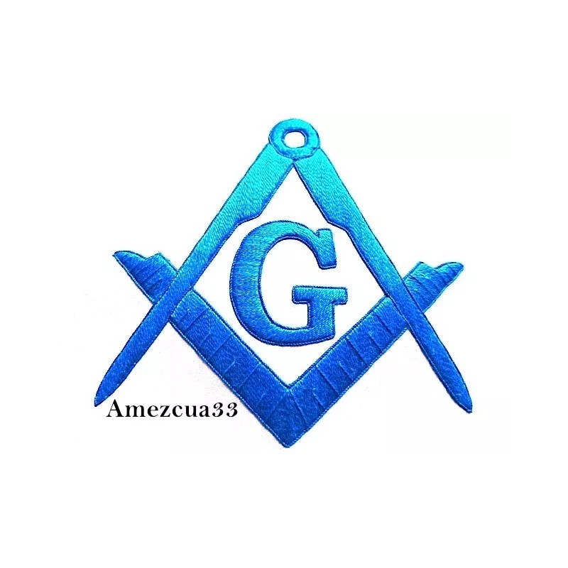 Master Mason Apron Light Blue Threads Synthetic Heavy Leather