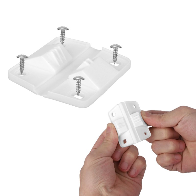 Tinoaly 4pcs Cooler Hinges Replacement, Plastic Hinges Latch Kit with