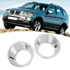 2pcs Car Front Fog Light Lamp Cover Trim Ring ABS