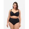 Zizzi Swim by Women's Bikini Briefs Large Sizes, black