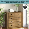Nersgers Drawer Knobs 12 Pcs Black Door Knobs,30mm Retro Matte
