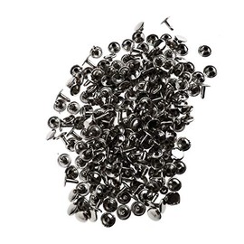 SING F LTD 100x Silver 10x10mm Double Cap Tubular Rivets Leather Punk Craft Stud Repair DIY