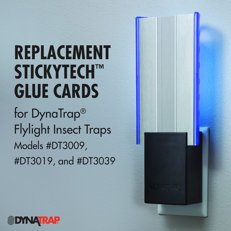 DynaTrap 230093 Replacement StickyTech Glue Cards for Flylight Indoor Plug-In