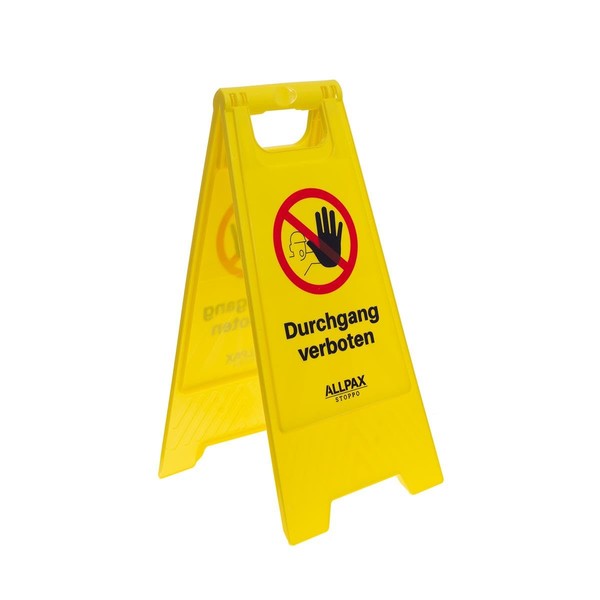 Allpax Stoppo warning sign passage prohibited – foldable – 30