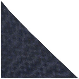 Azul medianoche & negro espiga bolsillo cuadrado pañuelo