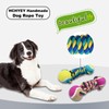HCHYEY Dog Rope Toy, Dogs Toy with Tennis Balls for