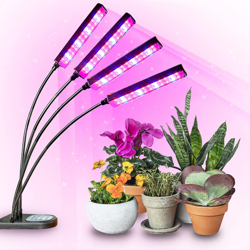 Bell+Howell Bionic Grow Grow Light for Indoor Plants 4 Heads