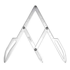 ATOMUS Stainless Steel Brake Caliper Eyebrow Design Golden Ratio Caliper Microblading Tool Flexible Removable Ruler Permanent Makeup