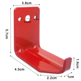 Fire Extinguisher Mount, Wall Hook, Fire Extinguisher Bracket up to 40 lbs Extinguishers, Suitable for Big and Small Fire Extinguisher, Holder for Dry Chemical and Water (4 Brackets)