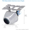 Pyle Car Rearview Backup Camera - Compact, Night Vision Illumination,