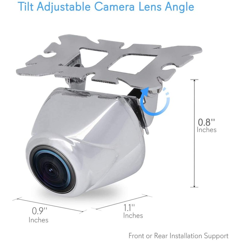 Pyle Car Rearview Backup Camera - Compact, Night Vision Illumination,