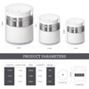 Airless Pump Jar - Refillable Moisturizer Container Vacuum Bottle with