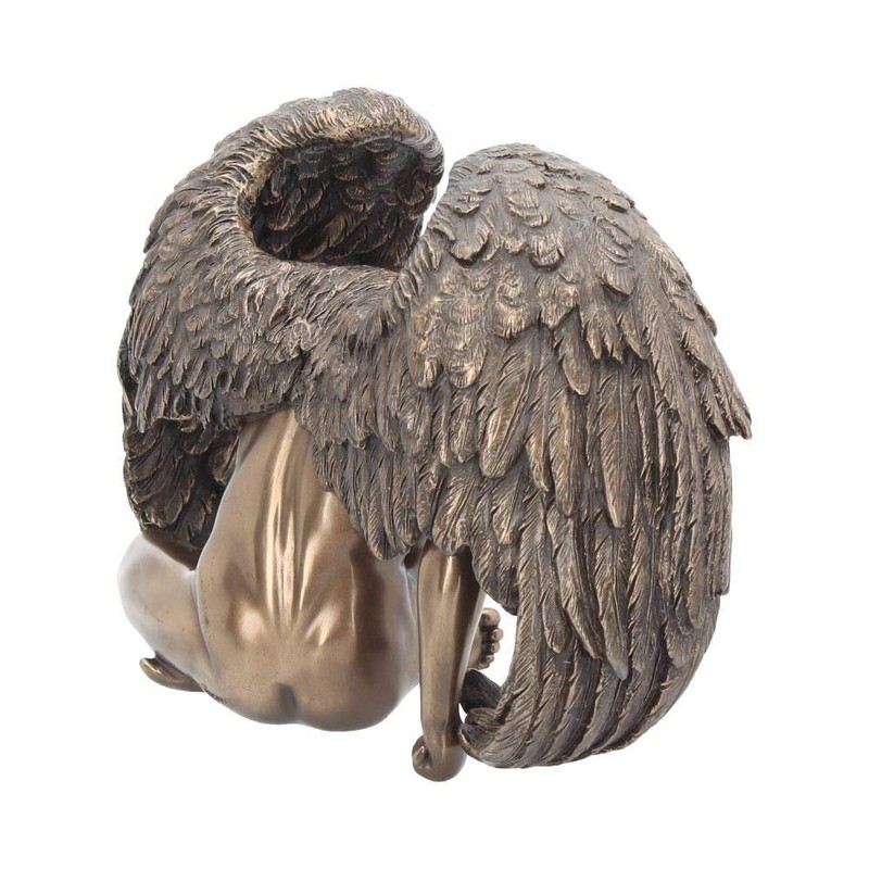 Nemesis Now Angels Rest Figurine 20cm, Resin, Bronze, Naked Angel
