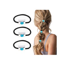 Concho Metal Ponytail Holder Metal Hair Ties Rope Concho Squash Blossom Hair Ring Tie BW34 (A6-3 PCs Set)