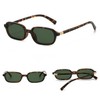 OSAGAMA Retro Rectangular Sunglasses Women Men Vintage Flat Square Glasses
