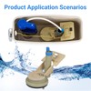 Toilet Flush Valve Replacement Parts, WC Inlet Valve Compatible with