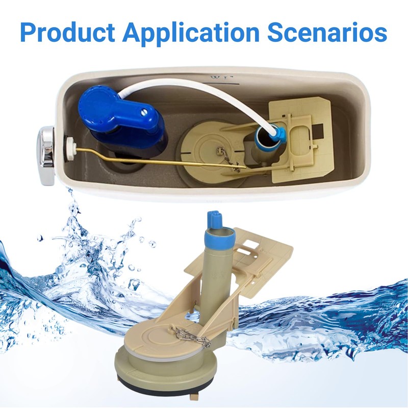 Toilet Flush Valve Replacement Parts, WC Inlet Valve Compatible with
