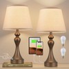 Seealle Touch Lamps for Nightstand - Bedside Lamps Set of