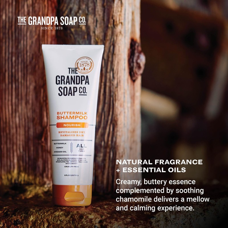 The Grandpa Soap Company Buttermilk Shampoo - Nourishing Formula to