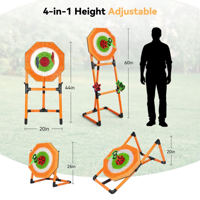 Axe Throwing Game for Backyard with 6 Axes & 6