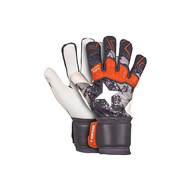 Derbystar Mamba Goalkeeper Gloves Grey Orange 8.5