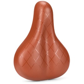 CXWXC Bicycle Saddle Painless, Thick, Waterproof, Cushioning, Large Size, Brown (CX-232)