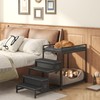 Saudism Pet Bunk Bed with Removable Stairs and 2 Drawers,
