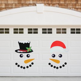 22PCS Christmas Garage Door Decorations Magnets, Christmas Snowman Magnets Stickers, Car Magnetic Stickers, Christmas Refrigerator Magnets Decals