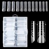 120 Pieces False Nails System Dual Nail Shape Matte Square