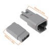 EMSea 4PCS DTM Series 3 Pin Way Male and Female