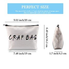 Crap Bag Novelty TV Show Inspired Travel Cosmetic Makeup Toiletry Bag (Crag Bag CA)