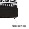 Newcastle Black and White Ski Hat - Stylish Winter Beanie