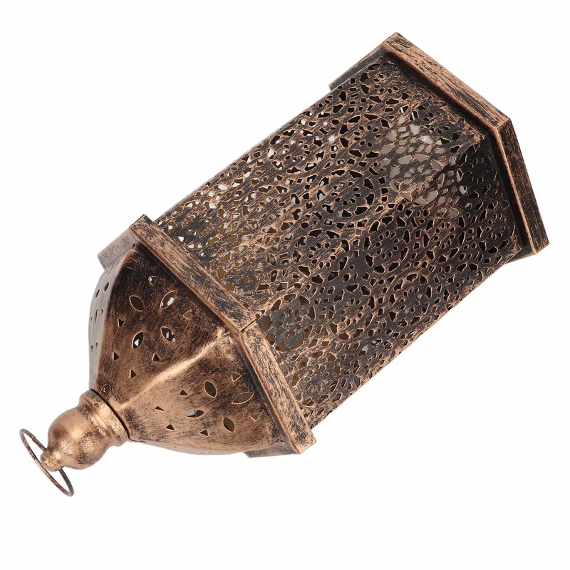 Hanging Lantern Outdoor Lamp Iron Retro Style Home Decoration Ornament