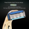 Men Manual Razor Six Blades Waterproof Precise Portable Removable Quick
