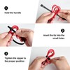 100Pcs 8 Inch Heavy Duty Industrial Zip Toes 40lbs Tensile