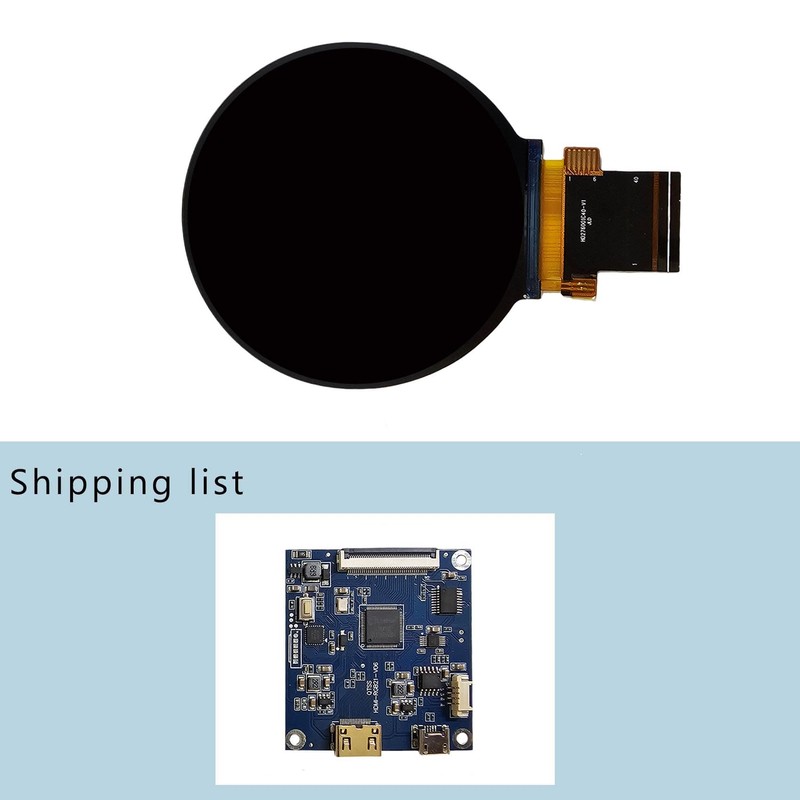 VSDISPLAY 2.8 inch 480X480 IPS MIPI 330nit Circle LCD Screen