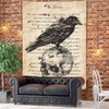 FEASRT The Raven Wall Tapestry Edgar Allan Poe Hymn Mural