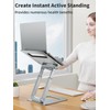 tounee Laptop Stand for Desk Adjustable Height, Telescopic Computer Stand