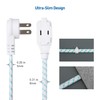 Cable Matters Paquete de 2 Cables de extensión Planos Trenzados