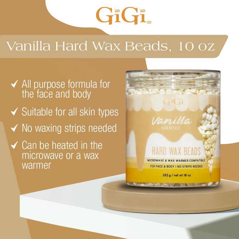 GiGi Vanilla Hard Wax Beads 10 oz