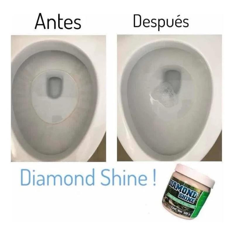 Crema Limpiadora Diamond Shine Quita Sarro Manchas en Vidrios 1kg