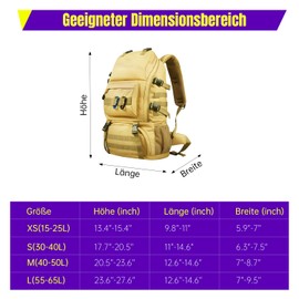 Uxney Backpack Rain Cover with Reflective Strip for Mountaineering, Travel, Cycling, Camping and Outdoor (Silver, M)