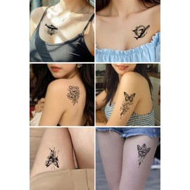 Tattoo Stickers WST-HC-30 Women Men Tattoo Stickers 30 Piece Set Waterproof Long Lasting Stylish Cute Tattoo Stickers Easy to Apply to Arms, Legs, Body, Chest, Shoulders, Backs