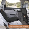 Non-Slip Backing Backseat Car Organizer Kick Mat with Storage Pockets,
