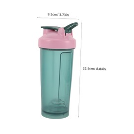 Kisangel Protein Water Fitness Shaker Portable Blender Shaker Bottle for Smoothies Post Workout Pre Workout Travel Gym