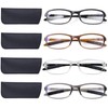 DOOViC 4 Pack Reading Glasses for Women Men Blue Light